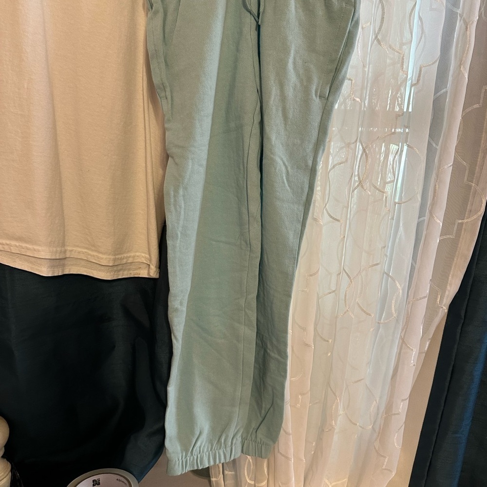 Athletic Works Light Green Recycled Polyester Pants.  2 pair